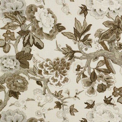 Schumacher Fabric BERMUDA BLOSSOMS SNOW
