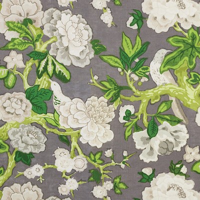 Schumacher Fabric BERMUDA BLOSSOMS SLATE