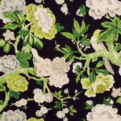 Schumacher Fabric BERMUDA BLOSSOMS JET