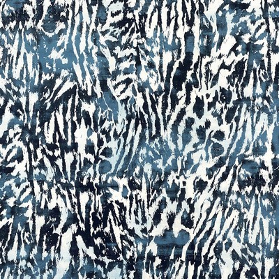 Schumacher Fabric FELINE INDIGO