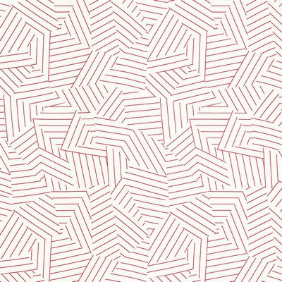 Schumacher Fabric DECONSTRUCTED STRIPE RED