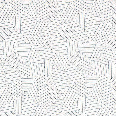 Schumacher Fabric DECONSTRUCTED STRIPE COBALT