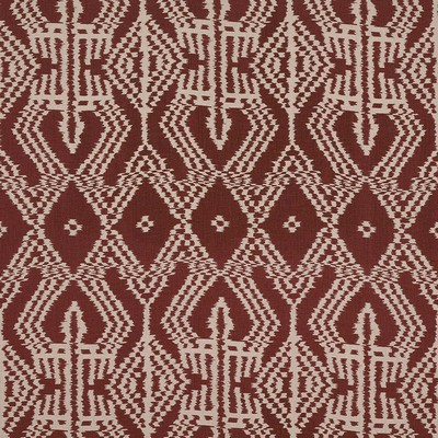 Schumacher Fabric ASAKA IKAT RAISIN