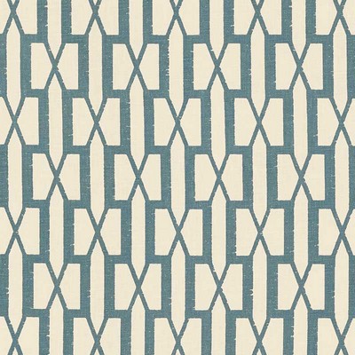 Schumacher Fabric BELVEDERE PEACOCK BLUE