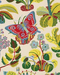 Schumacher Fabric Exotic Butterfly Multi Fabric
