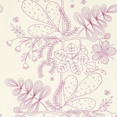 Schumacher Fabric BLOMMEN FUCHSIA