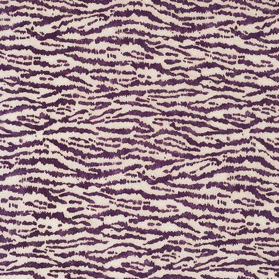 Schumacher Fabric ANIMAUX EGGPLANT