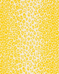 Schumacher Fabric Iconic Leopard Yellow Fabric