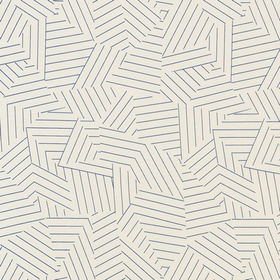 Schumacher Fabric DECONSTRUCTED STRIPE II COBALT