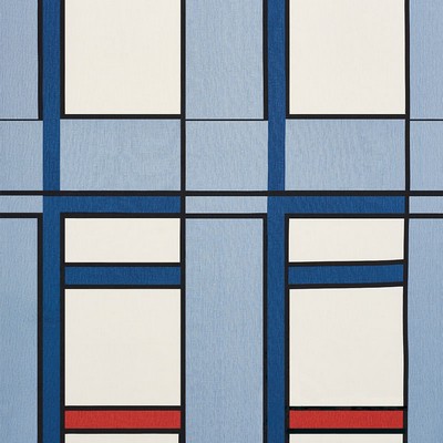 Schumacher Fabric DESIGN 103 BLUE & RED