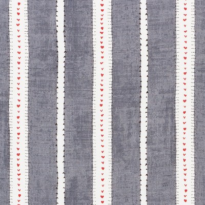 Schumacher Fabric AMOUR CHARCOAL