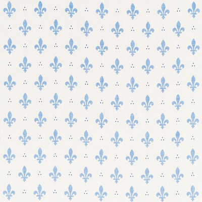 Schumacher Fabric FLEUR DE LIS BLUE