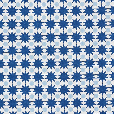 Schumacher Fabric COSMOS BLUE