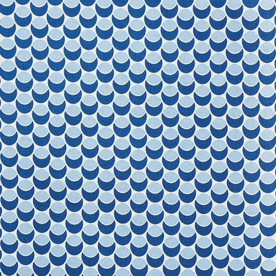 Schumacher Fabric BUDS NAVY & SKY