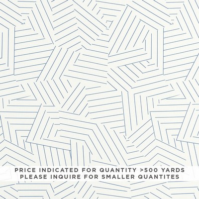 Schumacher Fabric DECONSTRUCTED STRIPE CONTRACT BLUE