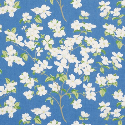 Schumacher Fabric BLOOMING BRANCH BLUE