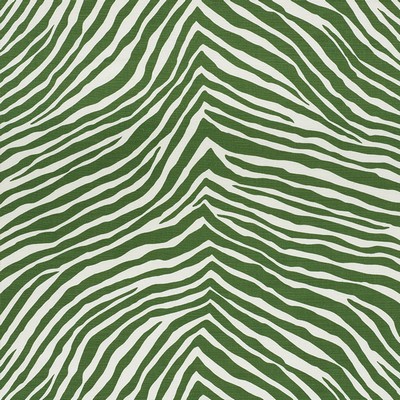 Schumacher Fabric ICONIC ZEBRA GREEN