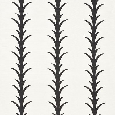 Schumacher Fabric ACANTHUS STRIPE CARBON