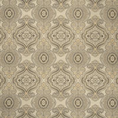 Schumacher Fabric EMERALD CUT MINK & IVORY