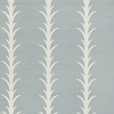 Schumacher Wallpaper ACANTHUS STRIPE CHAMBRAY