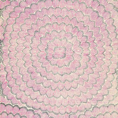 Schumacher Wallpaper FEATHER BLOOM FUCHSIA & JET