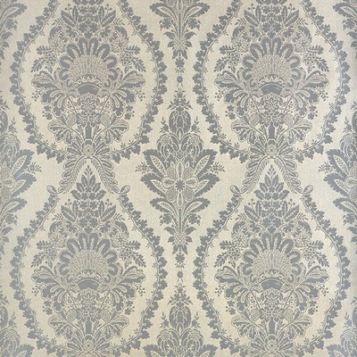 Schumacher Wallpaper INCANDESCENCE BURNISHED SILVER
