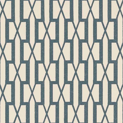 Schumacher Wallpaper BELVEDERE PEACOCK BLUE