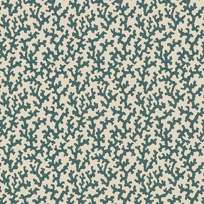 Schumacher Wallpaper FOLLY PEACOCK BLUE