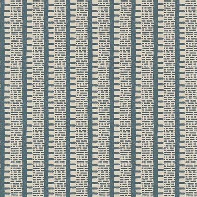 Schumacher Wallpaper KIOSK PEACOCK BLUE