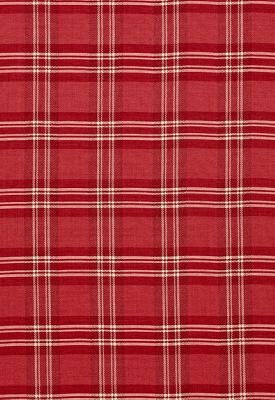 Schumacher Fabric CHECK RUSTIQUE CRANBERRY