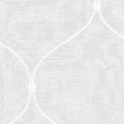 Schumacher Fabric CELENA SHEER EMBROIDERY PEARL