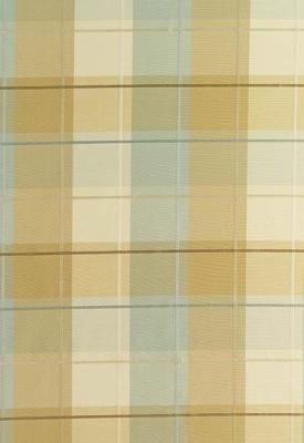 Schumacher Fabric COIN SILK PLAID AQUA
