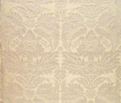 Schumacher Fabric BENNET SILK DAMASK PLATINUM