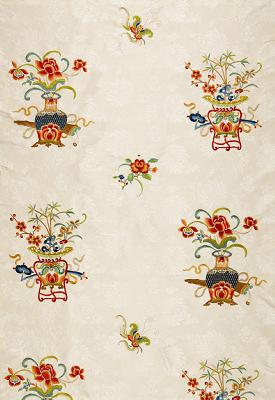 Schumacher Fabric MING EMBROIDERY MULTI-COLOR