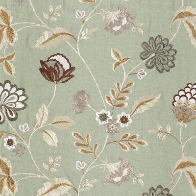 Schumacher Fabric PALAMPORE EMBROIDERY MINERAL
