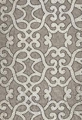 Schumacher Fabric AMBOISE LINEN EMBROIDERY ZINC
