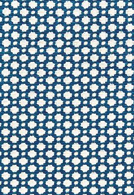 Schumacher Fabric BETWIXT INDIGO / IVORY