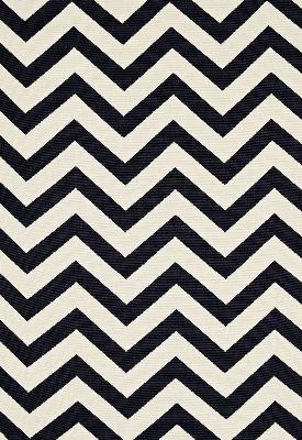 Schumacher Fabric ANTIBES CHEVRON JET