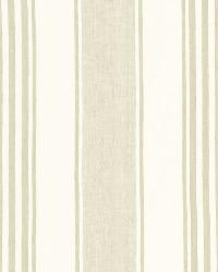 Schumacher Fabric Summerville Linen Stripe Dune Fabric