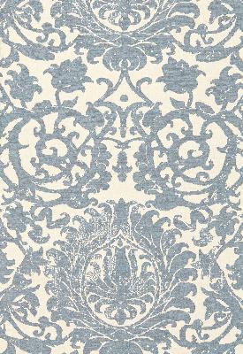 Schumacher Fabric AREZZO LINEN DAMASK AZURE