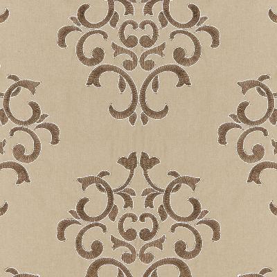 Schumacher Fabric BYRON EMBROIDERED WOOL BUCKSKIN