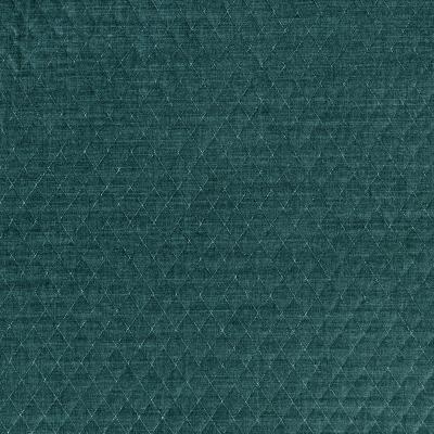 Schumacher Fabric PALEY QUILTED VELVET PEACOCK