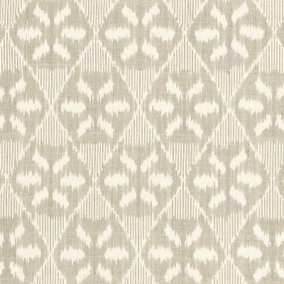 Schumacher Fabric DARJEELING COTTON IKAT STONE