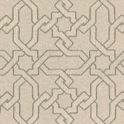 Schumacher Fabric CORDOBA EMBROIDERY STONE