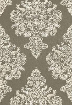 Schumacher Fabric ANGKOR EMBROIDERY PEAT