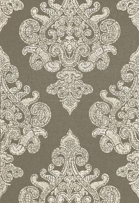 Schumacher Fabric ANGKOR EMBROIDERY PEAT