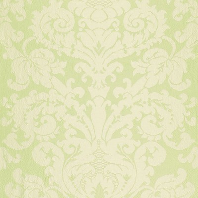 Schumacher Fabric CHATEAU SILK DAMASK  CITRON
