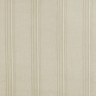 Schumacher Fabric BANDED STRIPE OYSTER