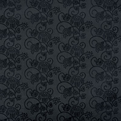 Schumacher Fabric CALLIOPE EMBROIDERY BLACK