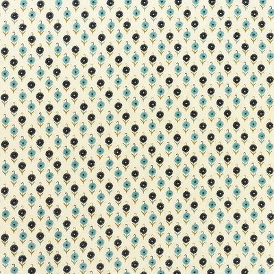 Schumacher Fabric AVODICA EMBROIDERY AEGEAN